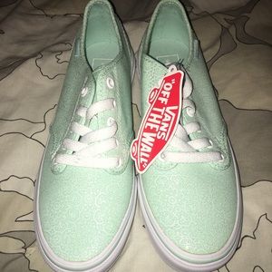 Brand new Vans - Mint Green - size 7